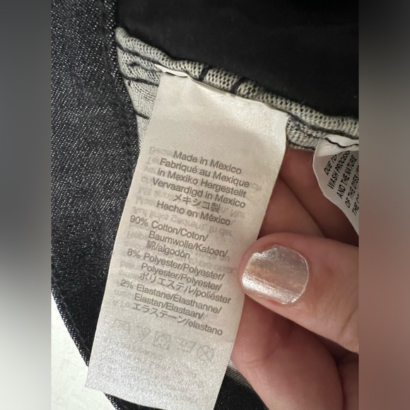 Madewell 10” High Rise Skinny Black Denim Jeans Size 27 - Picture 8 of 14